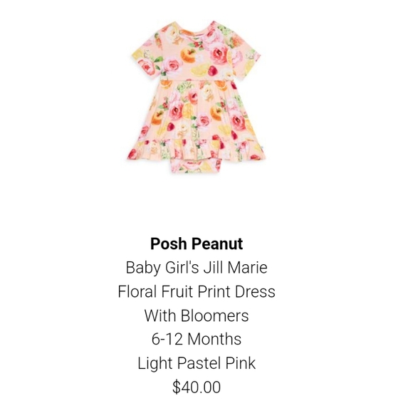 Posh Peanut Romper Dress 6-12m - Picture 4 of 4